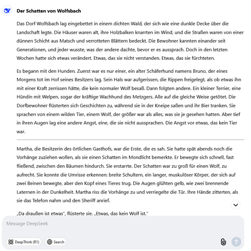 Horrorgeschichte mit einem furchteinflößenden Werwolf